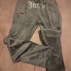 Juicy Couture Black Velour Pants